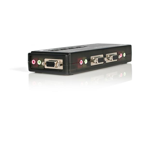 STARTECH.COM KVM Switch Kit USB 4 Port With Cables And Audio Black