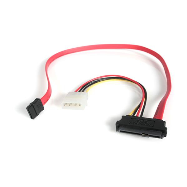 STARTECH.COM SATA Cable - SAS 29-pin To SATA With Low Profile4 Power Cable 45cm