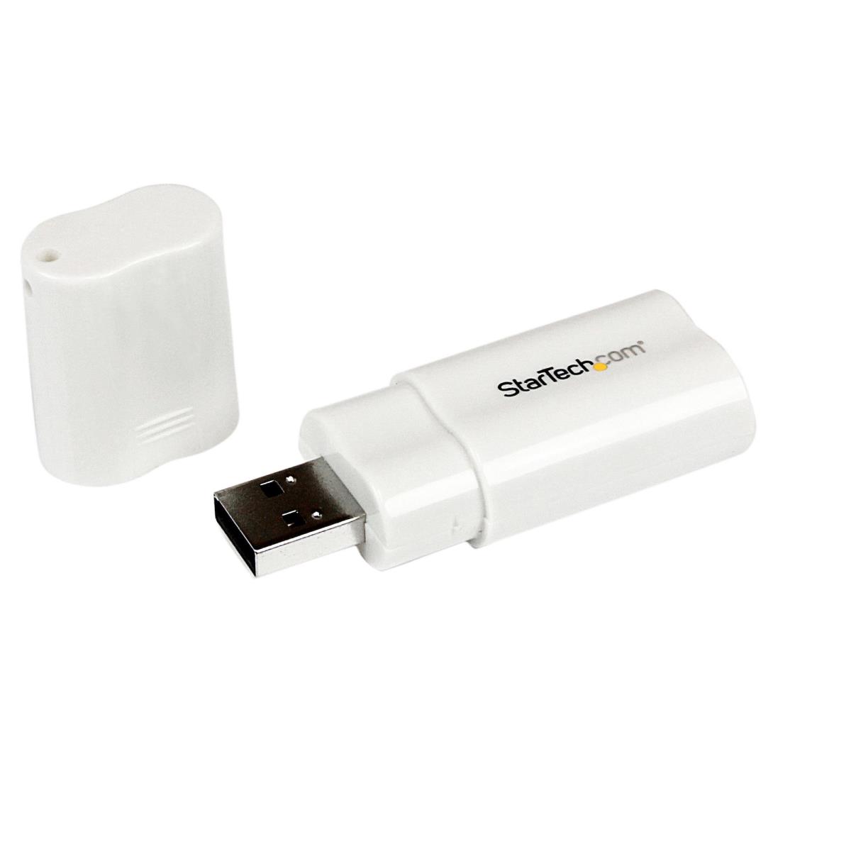 STARTECH.COM USB 2.0 To Audio Adapter - White