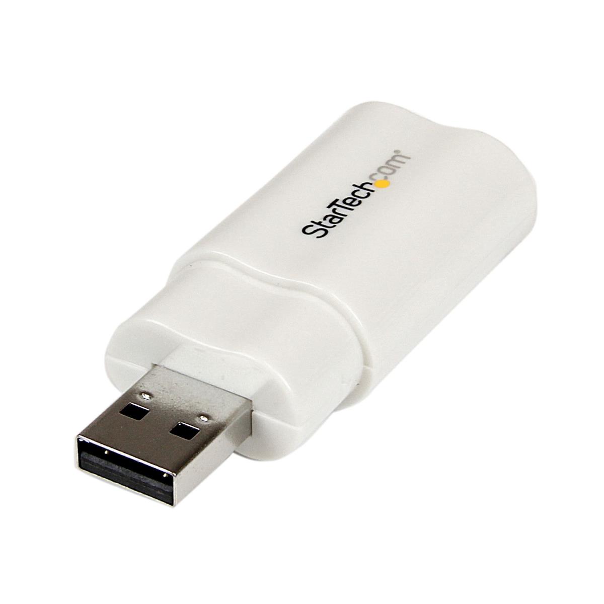 STARTECH.COM USB 2.0 To Audio Adapter - White