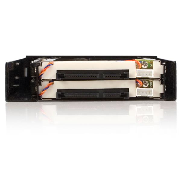 STARTECH.COM 3.5in Tray-less Dual 2.5in SATA Hd Hot-swap Bay