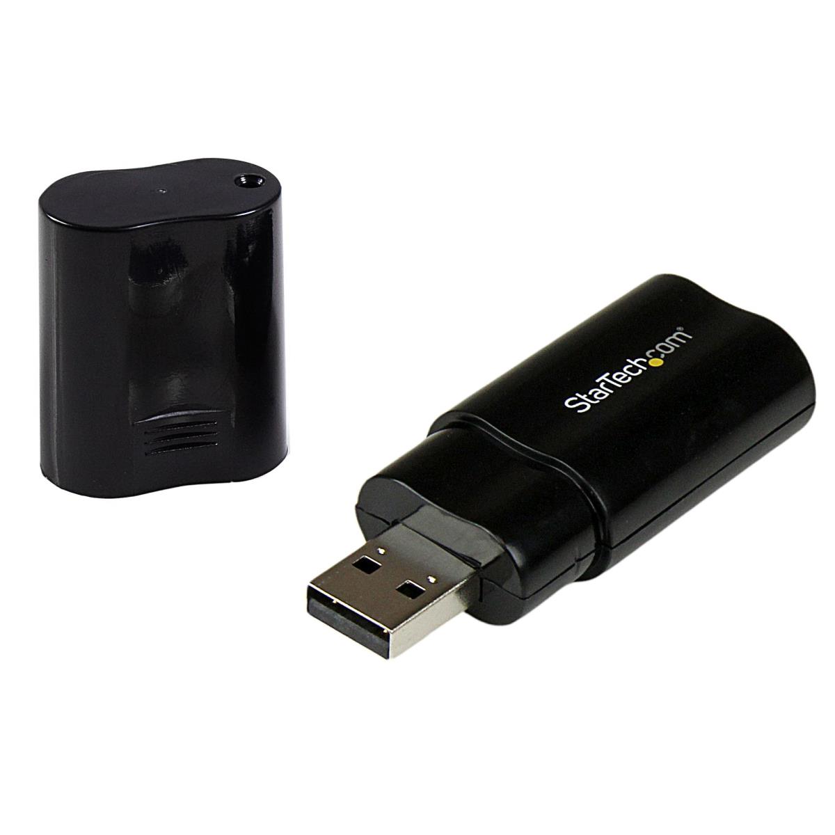 STARTECH.COM USB 2.0 To Audio Adapter - Black