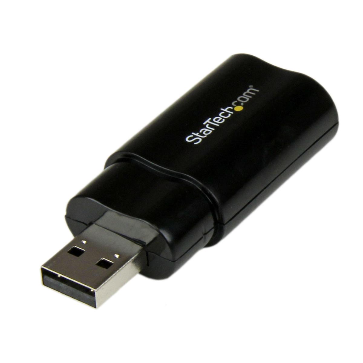 STARTECH.COM USB 2.0 To Audio Adapter - Black