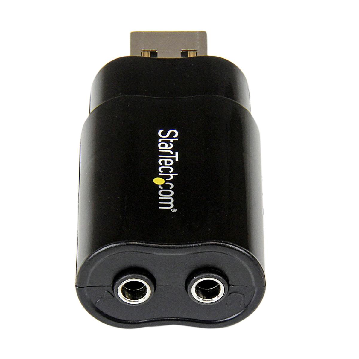 STARTECH.COM USB 2.0 To Audio Adapter - Black