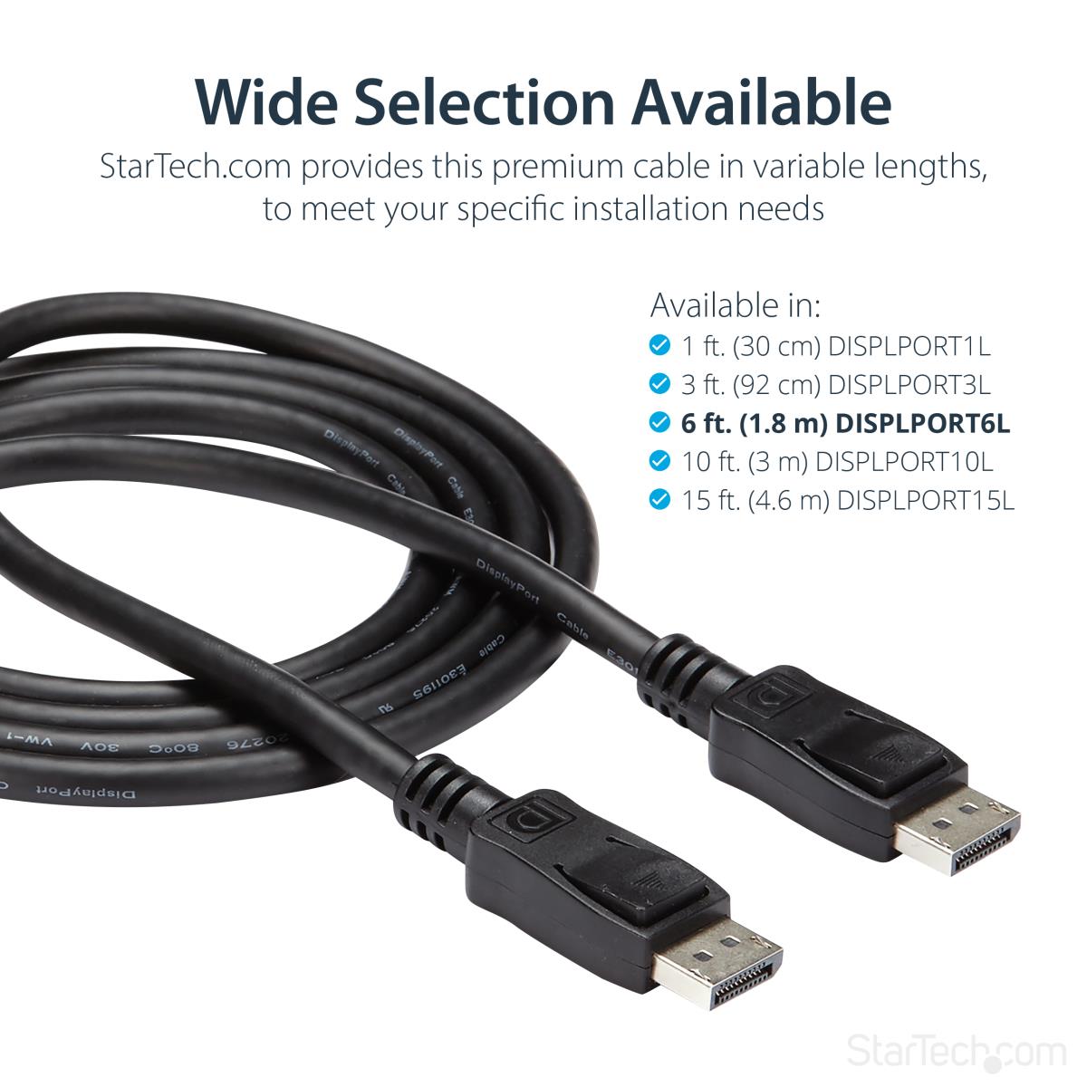 STARTECH.COM DisplayPort Video Cable With Latches 2m