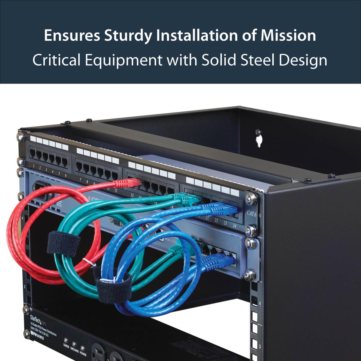 STARTECH.COM Wallmount Bracketfor 6u 19in Rack Equipment