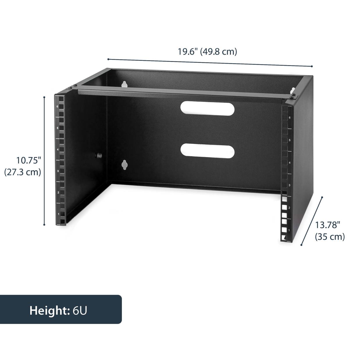 STARTECH.COM Wallmount Bracketfor 6u 19in Rack Equipment