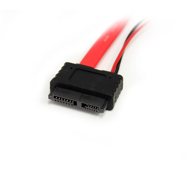 STARTECH.COM Slimline SATA Female To SATA With Low Profile4 Power Cable Adapter 50cm