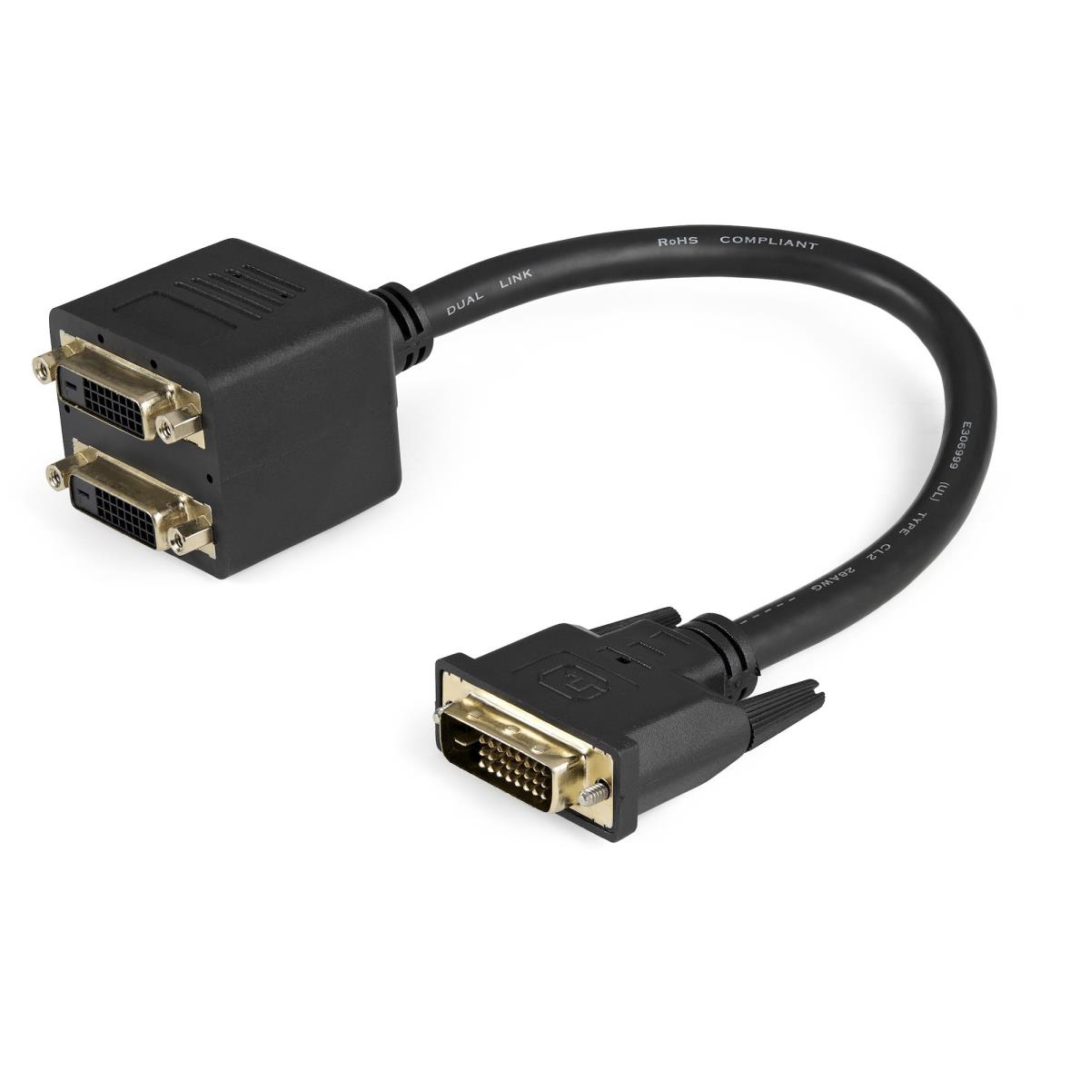 STARTECH.COM DVI 1 To 2 M/ F Splitter Cable