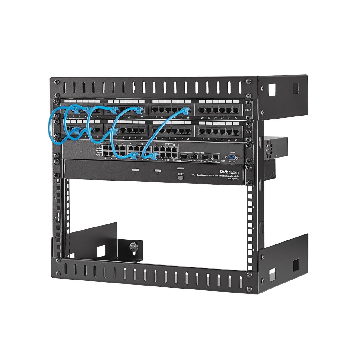 STARTECH.COM Open Frame Wall Mount Equipment Rack 8u - 12in Deep