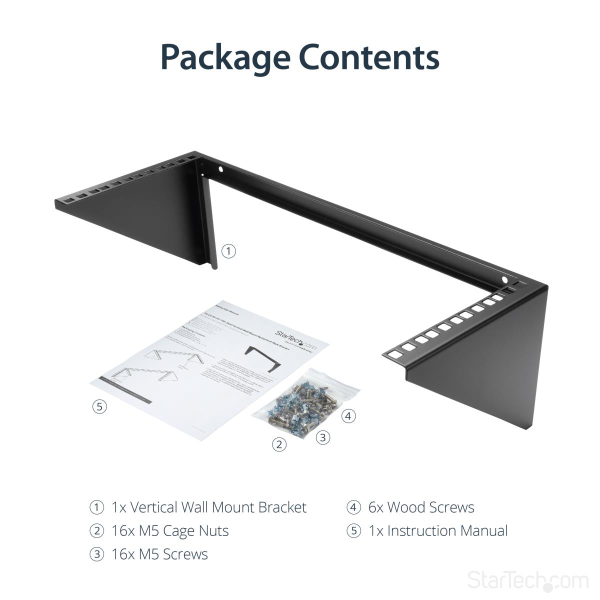 STARTECH.COM Steel Vertical Rack And Wall Mountable Server Rack 4u 19in