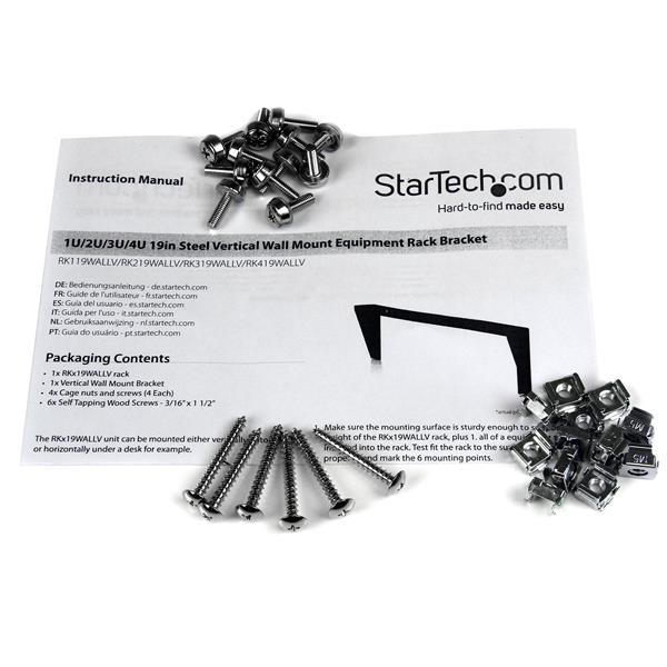 STARTECH.COM Steel Vertical Rack And Wall Mountable Server Rack 4u 19in