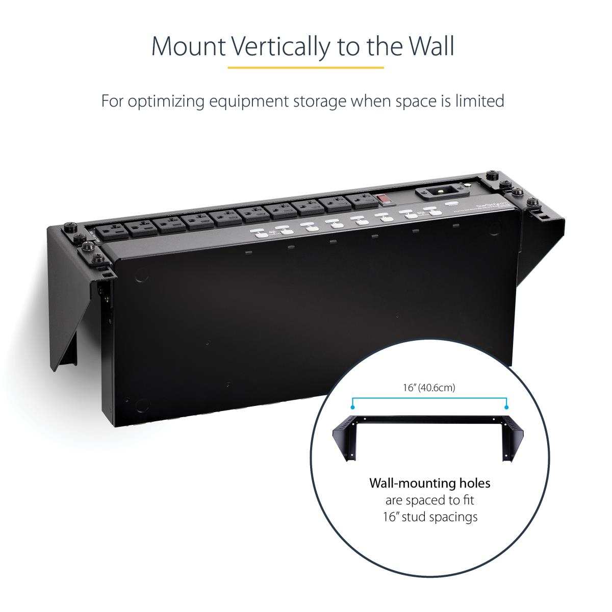 STARTECH.COM Steel Vertical Rack And Wall Mountable Server Rack 3u 19in