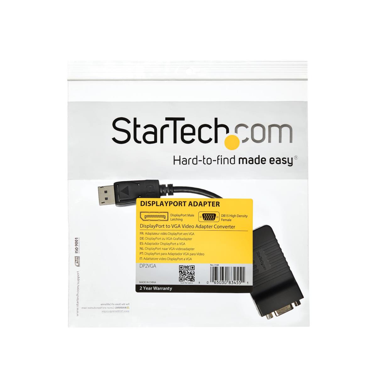 STARTECH.COM DisplayPort To Vga Video Adapter Converter - Dp2vga