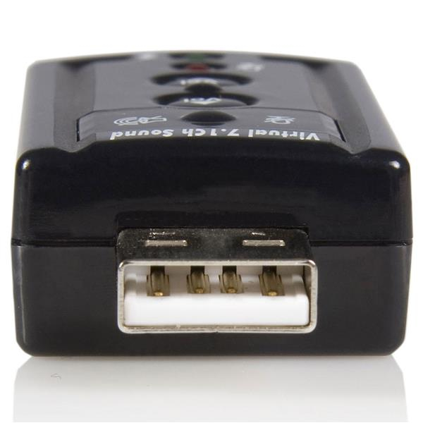 STARTECH.COM Virtual 7.1 USB Stereo Audio Adapter External Sound Card - IcUSBaudio7
