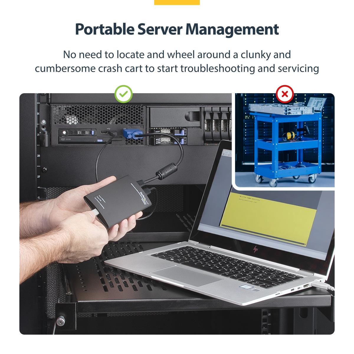 STARTECH.COM KVM Console To USB 2.0 Portable Laptop Crash Cart Adapter - Notecons01