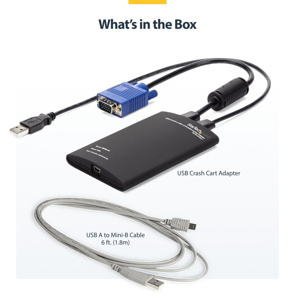 STARTECH.COM KVM Console To USB 2.0 Portable Laptop Crash Cart Adapter - Notecons01