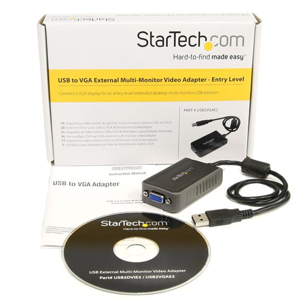 STARTECH.COM USB Vga External Dual Or Multi Monitor Video Adapter - High Resolution