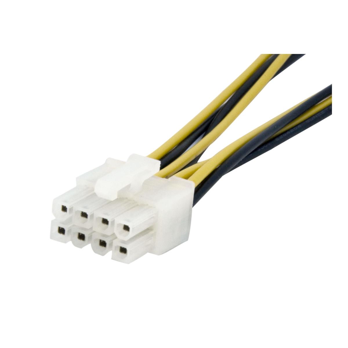 STARTECH.COM Cable Adapter 6in 4 Pin To 8 Pin Eps Power With Low Profile4 F/m
