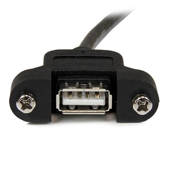 STARTECH.COM Panel Mount USB Cable A To A - F/m 30cm