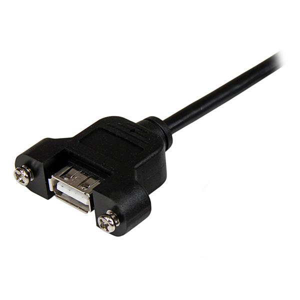 STARTECH.COM Panel Mount USB Cable A To A - F/m 30cm