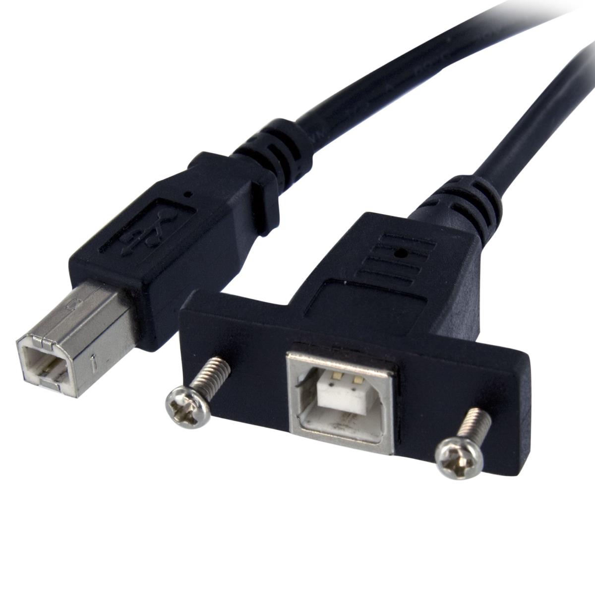 STARTECH.COM USB 2.0 Panel Mount Cable B To B - F/m 30cm
