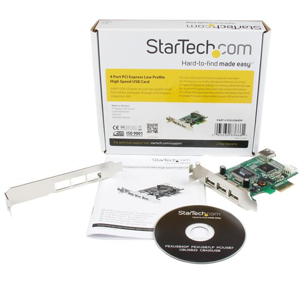 STARTECH.COM Pci-e High Speed USB Card 4 Port  Low Profile
