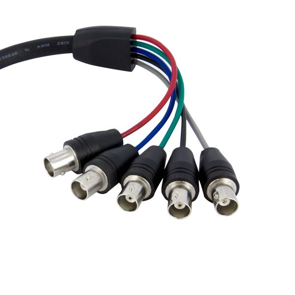 STARTECH.COM Coax Hd15 Vga To 5 Bnc Rgbhv Monitor Cable - M/f 30cm