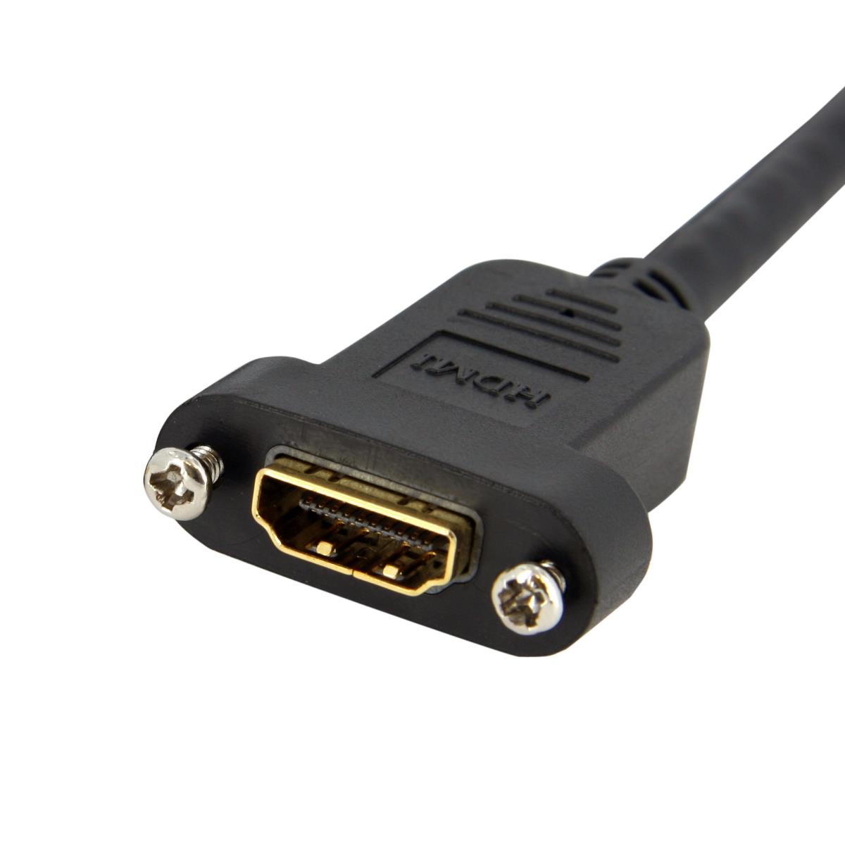 STARTECH.COM Hdmi Panel Mount Cable - F/m 1m