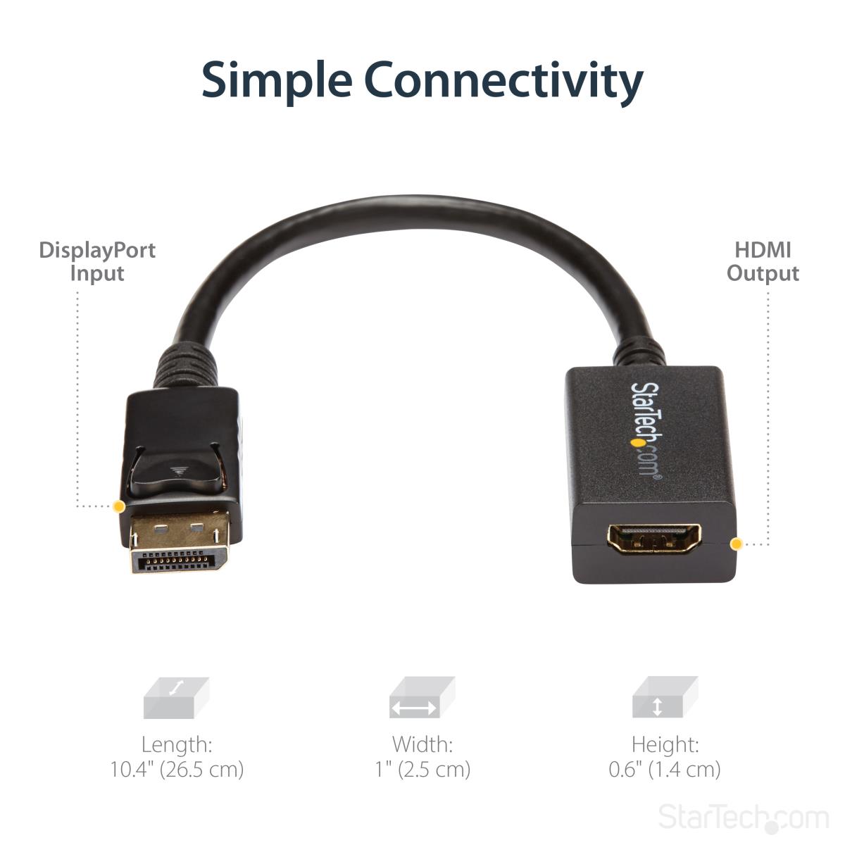STARTECH.COM DisplayPort To Hdmi Video Adapter Converter