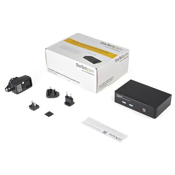STARTECH.COM KVM Switch 2 Port USB/ Hdmi With Audio And USB 2.0 Hub