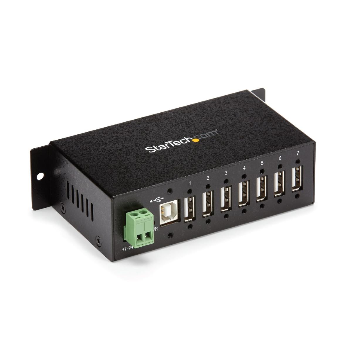 STARTECH.COM Mountable Rugged Industrial 7 Port USB Hub