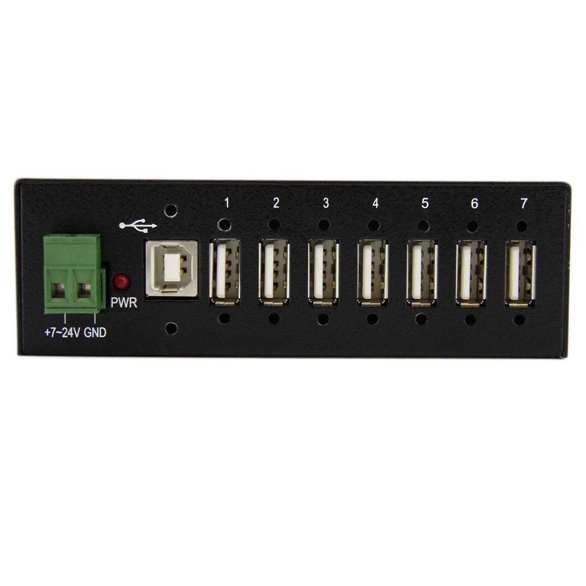 STARTECH.COM Mountable Rugged Industrial 7 Port USB Hub