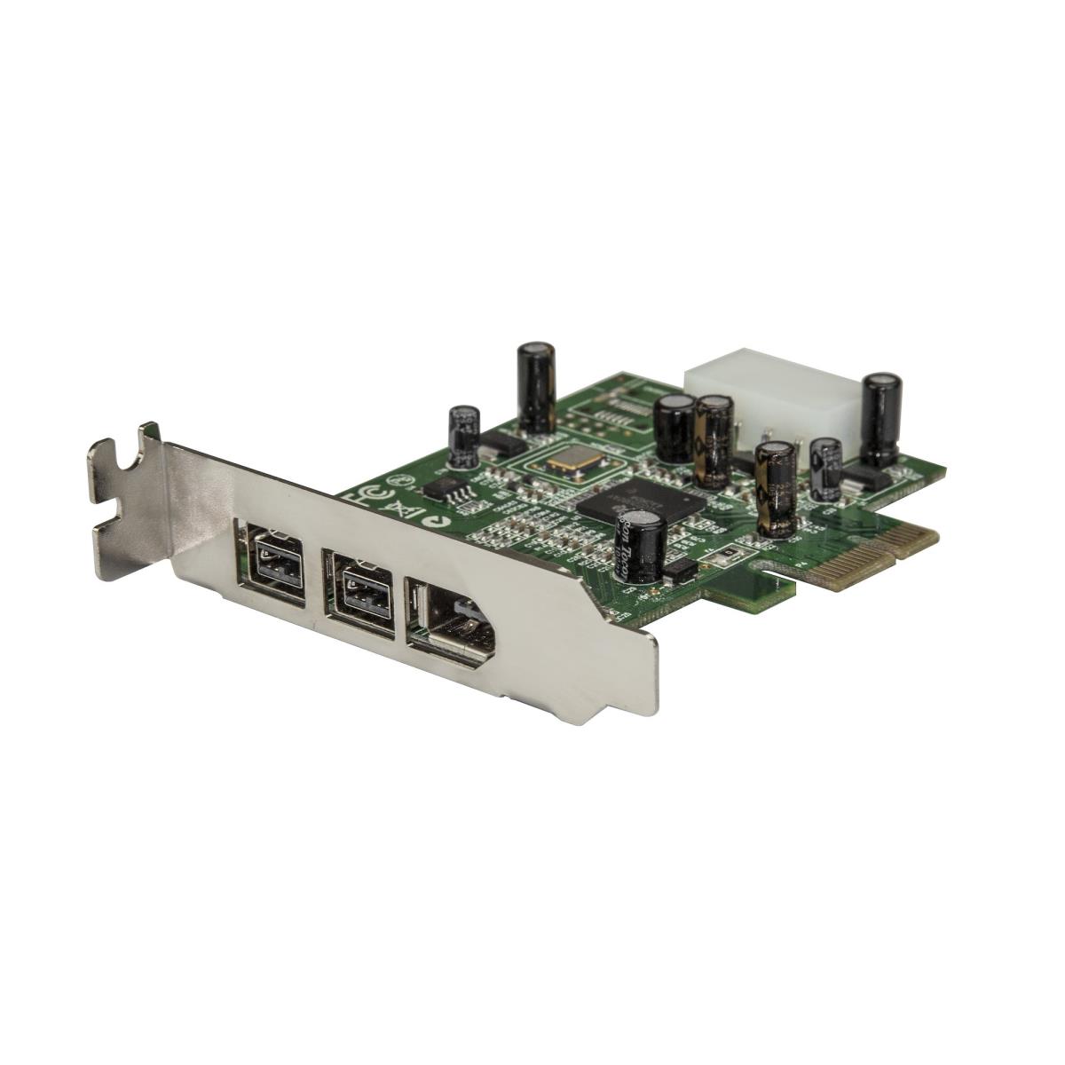 STARTECH.COM Firewire Card Adapter 3 Port 2b 1a Low Profile 1394 Pci-e