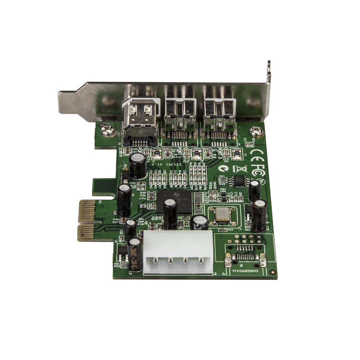 STARTECH.COM Firewire Card Adapter 3 Port 2b 1a Low Profile 1394 Pci-e