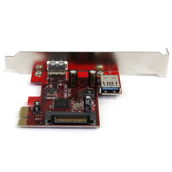 STARTECH.COM Pci-e USB 3.0 Card 1 Internal 1 External 2 Port