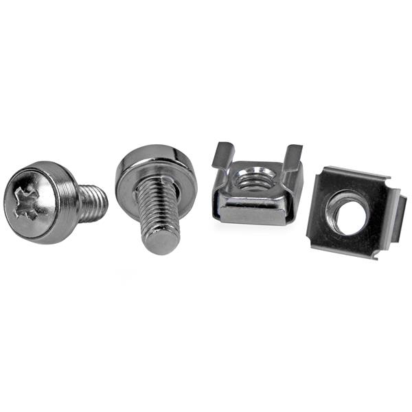 STARTECH.COM M6 Mounting Screws & Cage Nuts For Server Rack Cabinet 50pkg