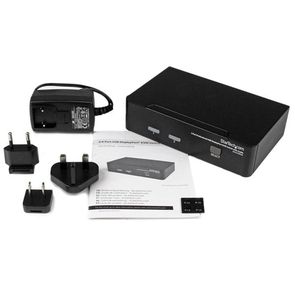 STARTECH.COM KVM Switch Professional USB Display With Audio 2 Port
