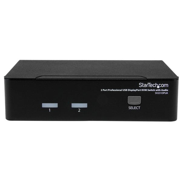 STARTECH.COM KVM Switch Professional USB Display With Audio 2 Port
