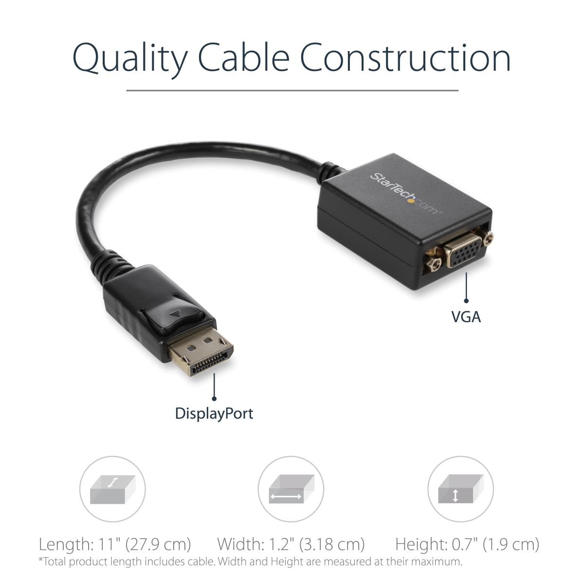 STARTECH.COM DisplayPort To Vga Video Adapter Converter 30cm - Dp2vga2