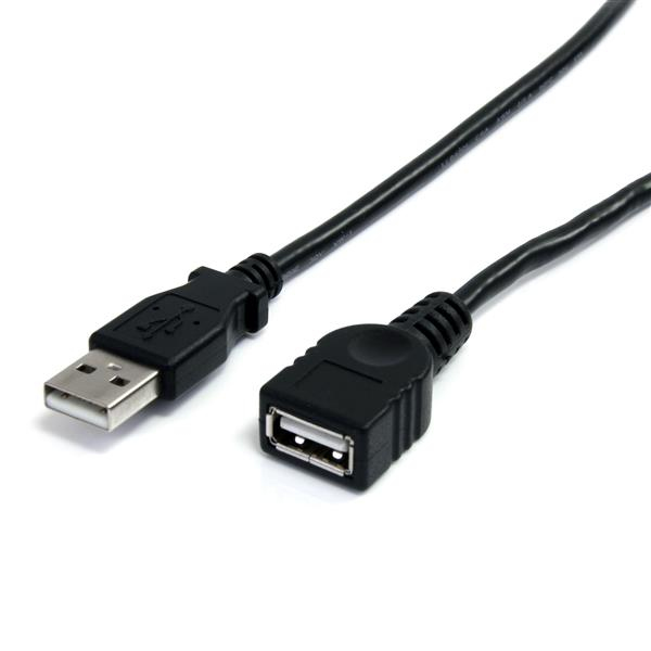 STARTECH.COM USB 2.0 Extension Cable A To A - M/f 1m Black