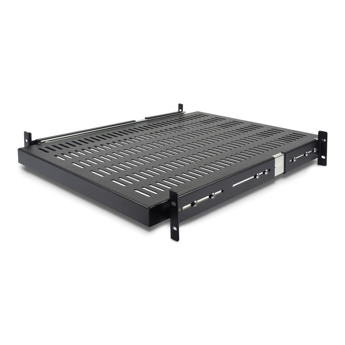 STARTECH.COM Vented Adjustable Depth Sliding Server Rack Cabinet Shelf 19in