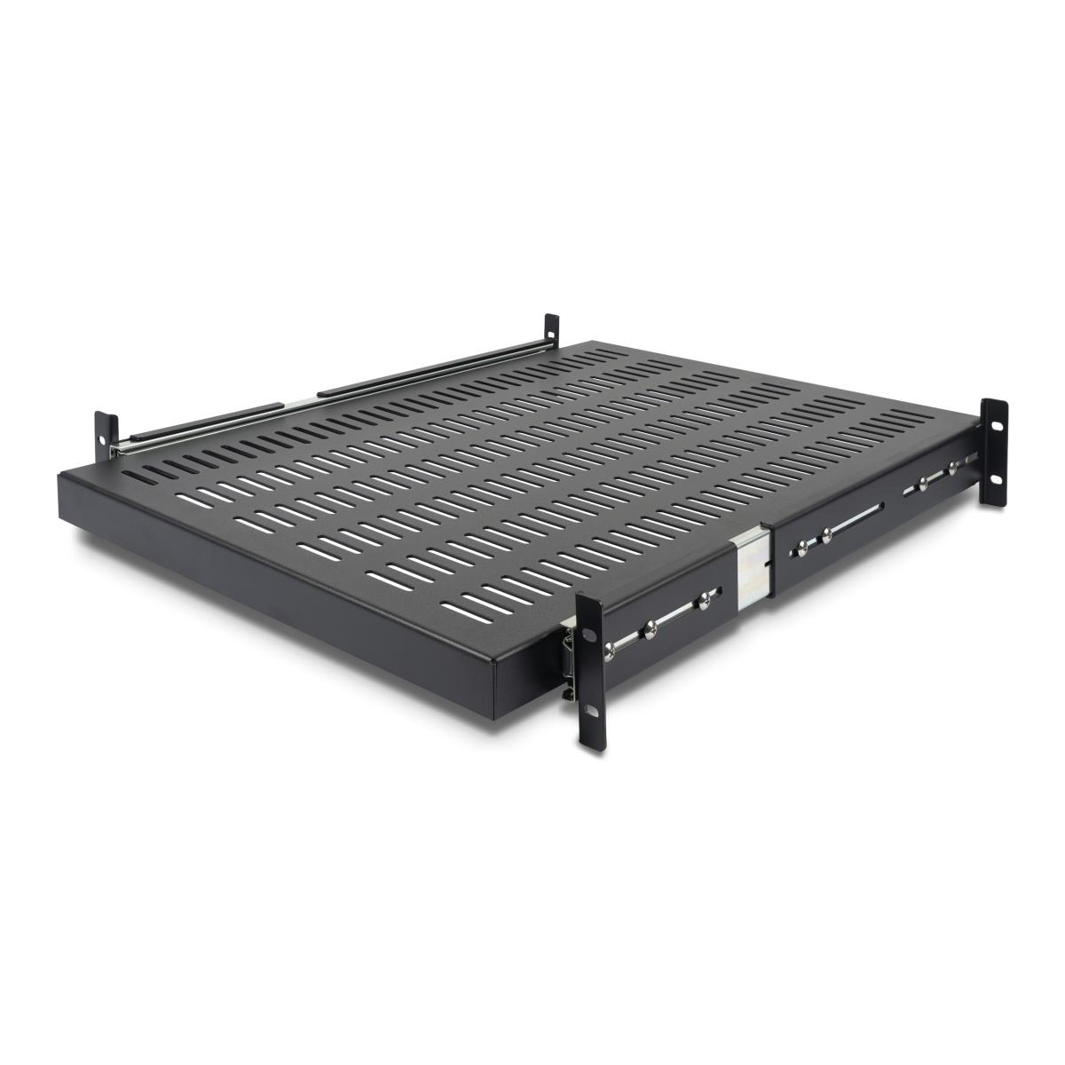 STARTECH.COM Vented Adjustable Depth Sliding Server Rack Cabinet Shelf 19in