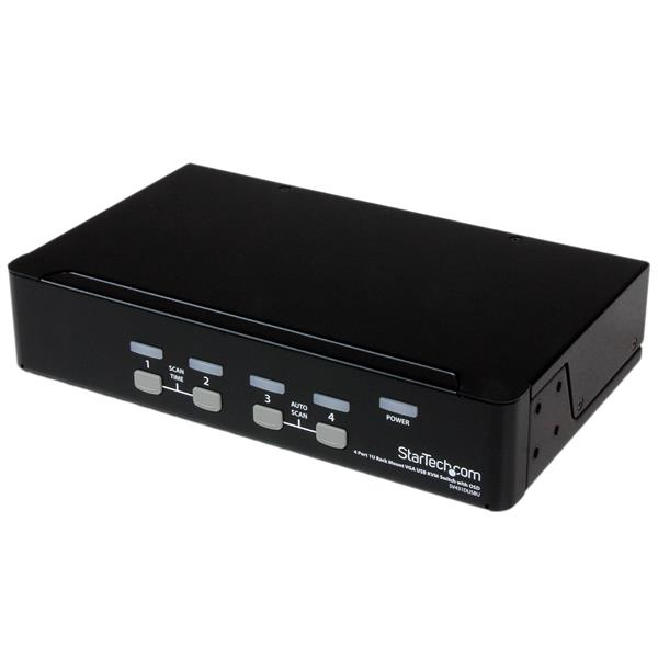 STARTECH.COM KVM Switch 4 Port 1u Rack Mount USB With Osd