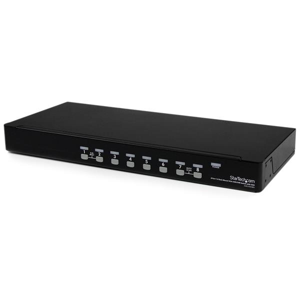 STARTECH.COM KVM Switch 8 Port 1u Rack Mount USB With Osd