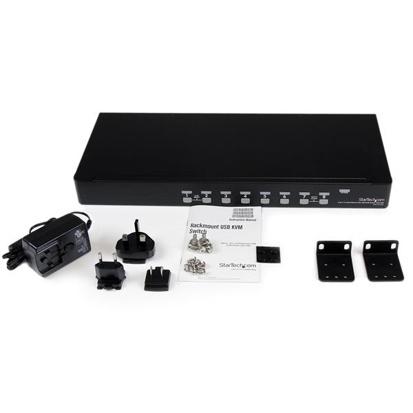 STARTECH.COM KVM Switch 8 Port 1u Rack Mount USB With Osd