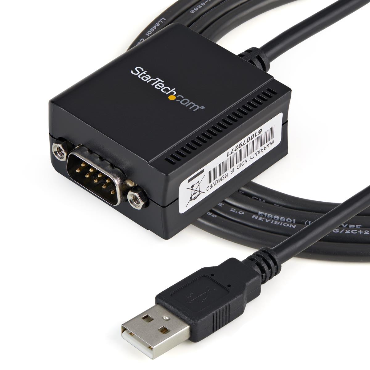 STARTECH.COM Ftdi USB To Serial Rs232 Adapter Cable With Com Retention 1 Port