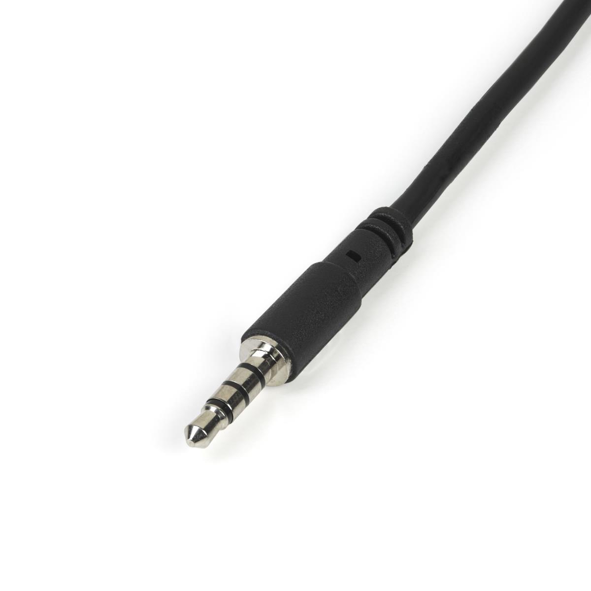STARTECH.COM Headset Splitter Adapter 3.5mm 4 Pin To 2x 3 Pin 3.5mm - M/f