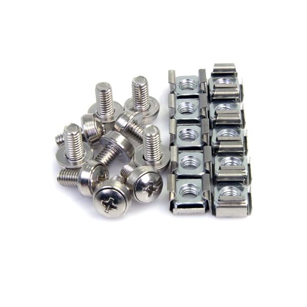 STARTECH.COM M6 Mounting Screws And Cage Nuts 100 Pkg