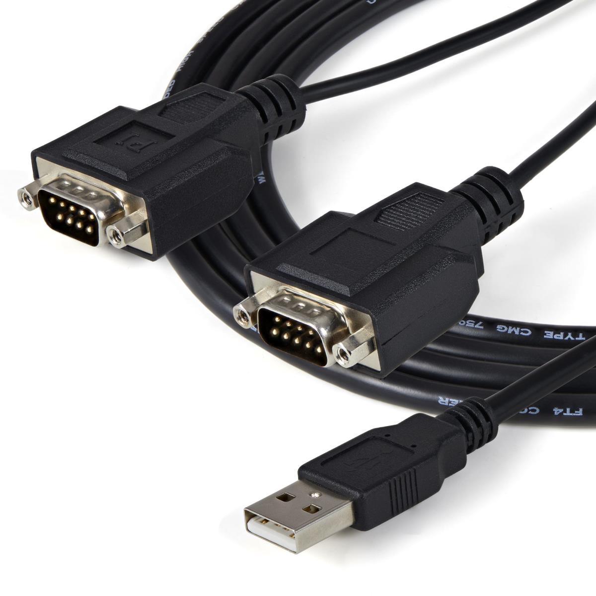 STARTECH.COM Ftdi USB To Serial Adapter Cable With Com Retention 2port